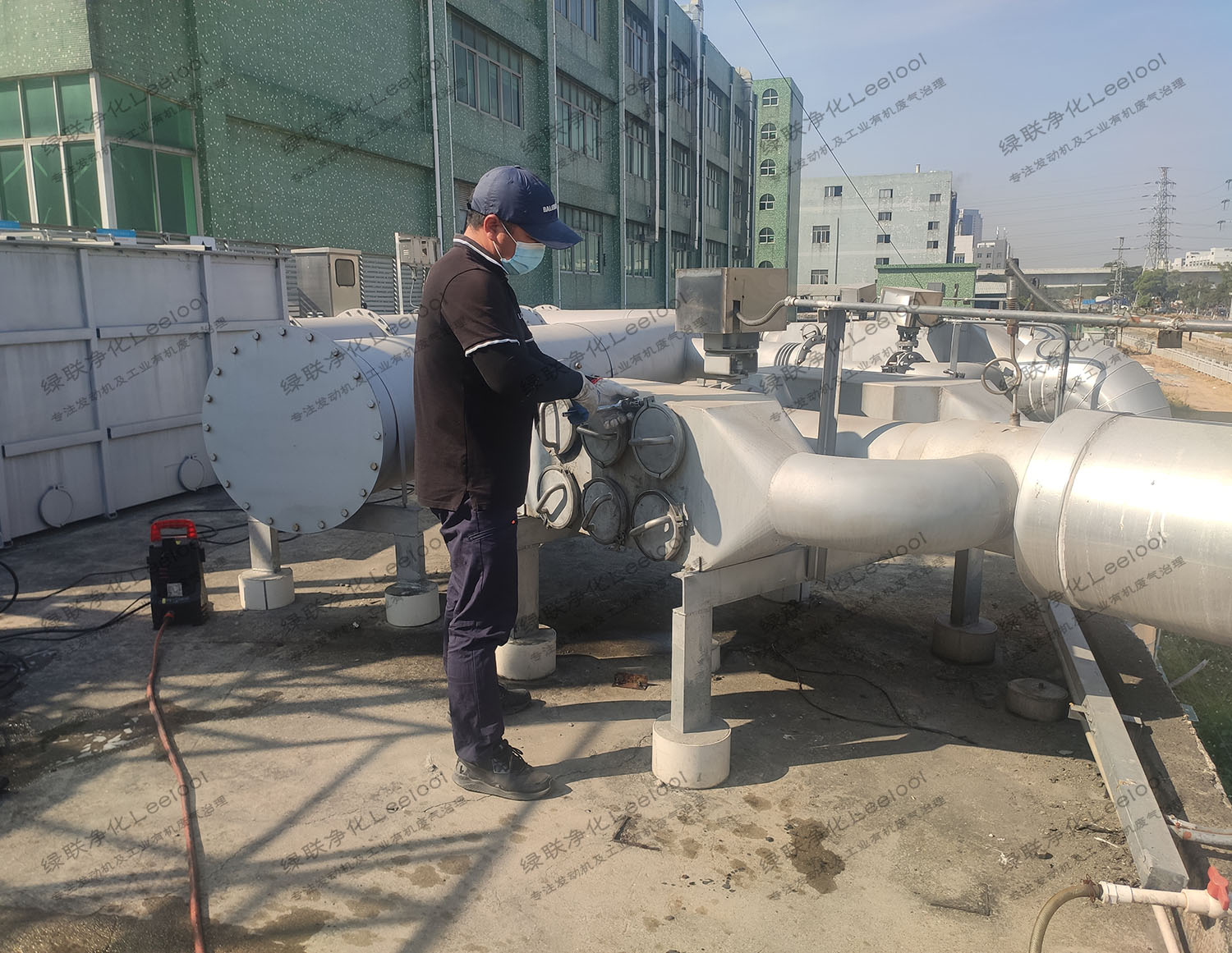 备用柴油发电机组干式黑烟净化器