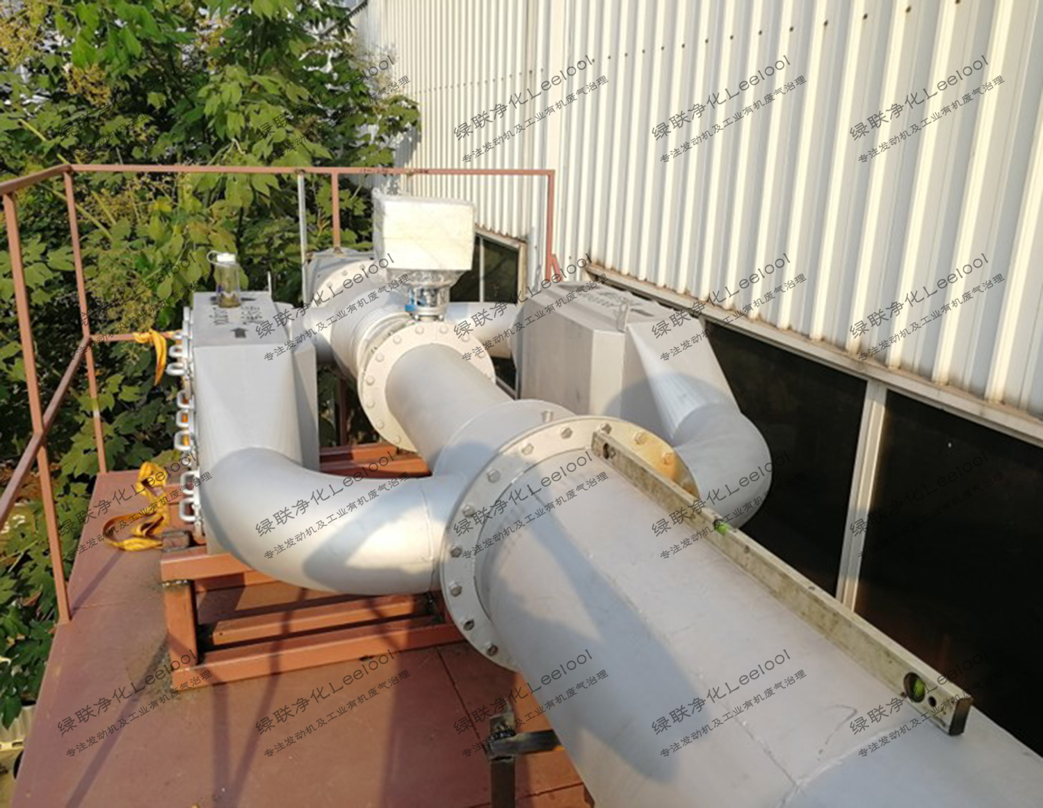 实验室测试台架用柴油发电机组尾气黑烟净化器