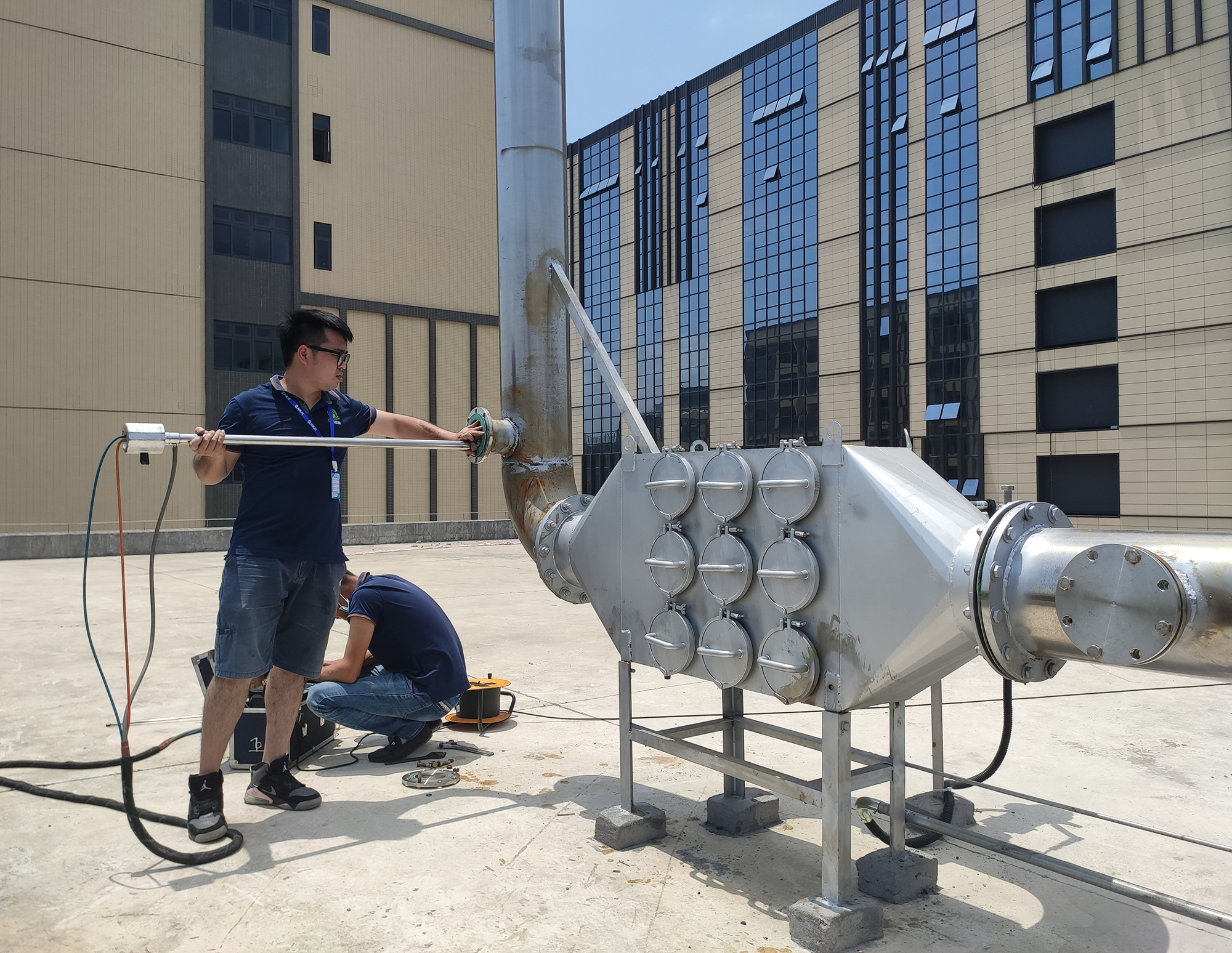 DORMAN500kW发动机干式黑烟净化器