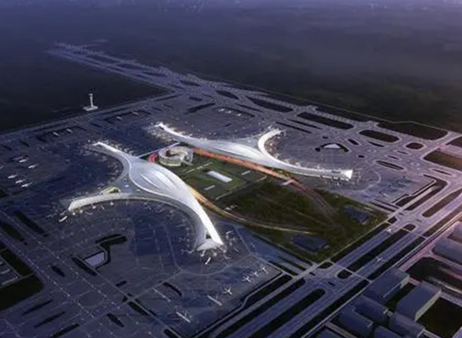 PM治理｜成都天府国际机场备用柴油发电机组尾气黑烟治理【绿联净化】