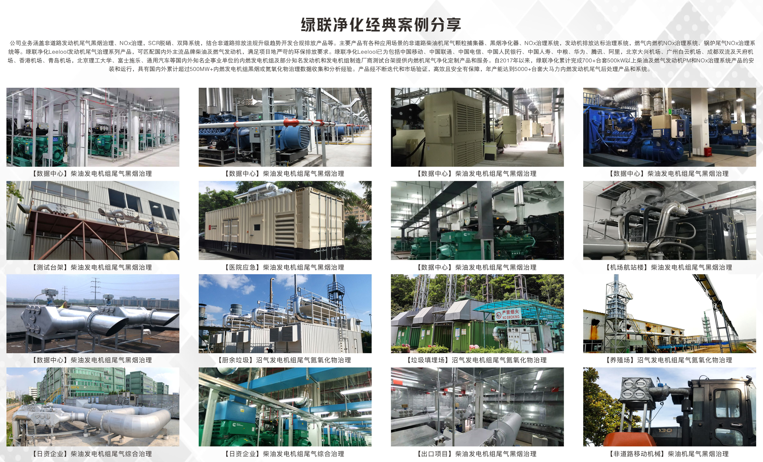 广泛适用于数据中心备用电源尾气治理 广泛适用于数据中心备用电源尾气治理