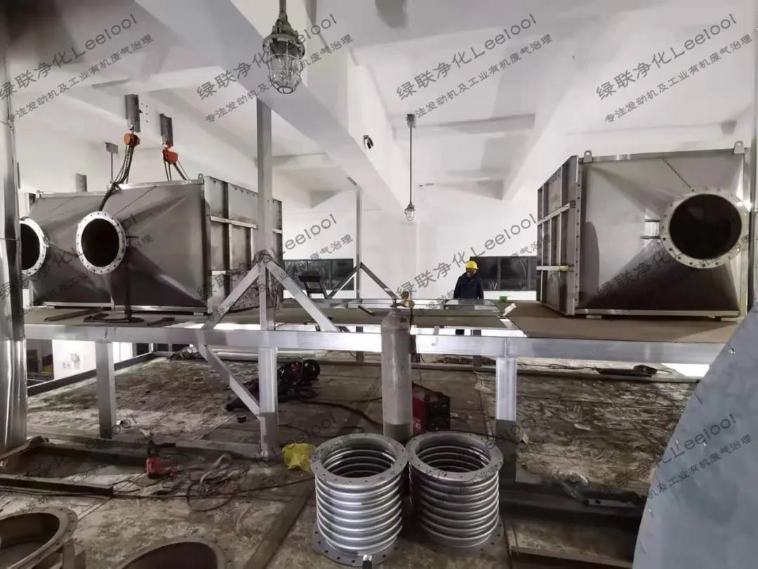 绿联净化SCR脱硝系统安装现场 绿联净化SCR脱硝系统安装现场